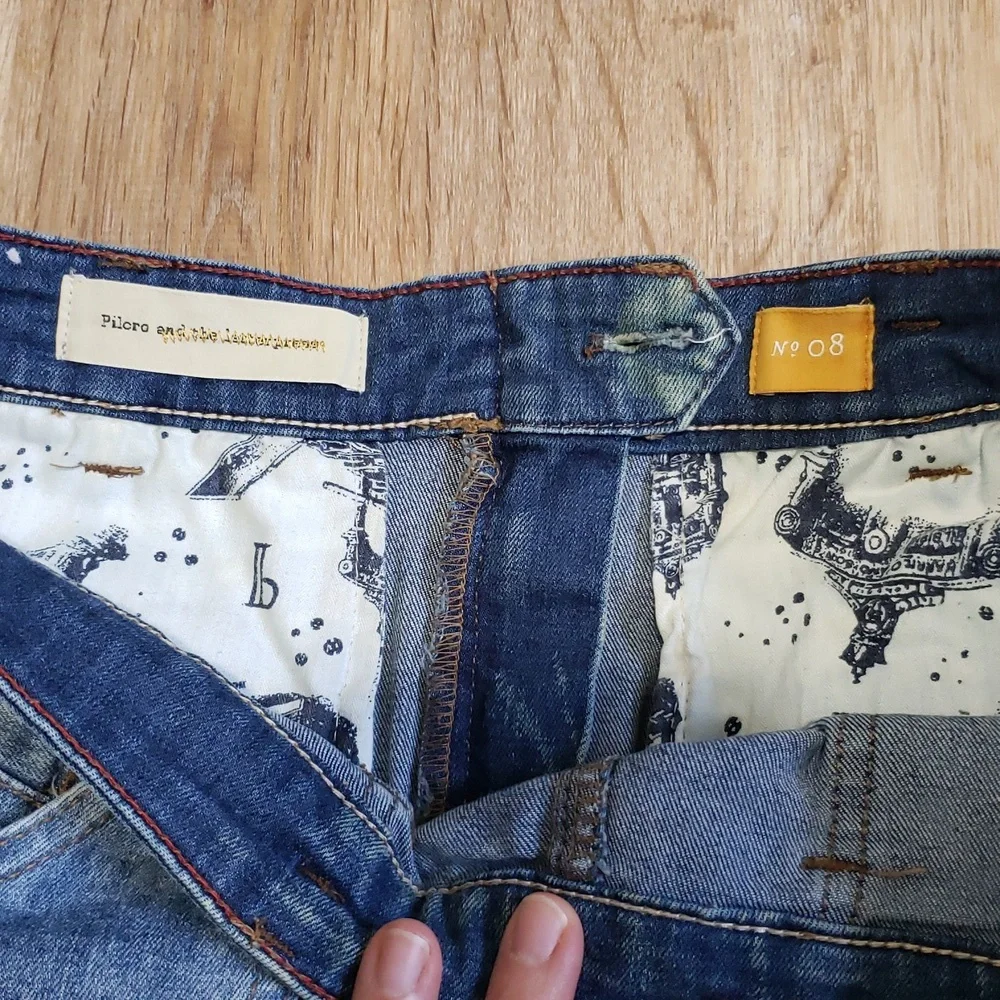Pilcro and The Letterpress Denim Skirt, Size 8 - Picture 6 of 9